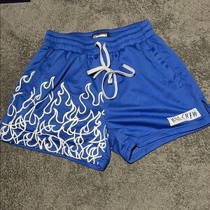 Muay Thai Flame shorts (mid thigh cut )